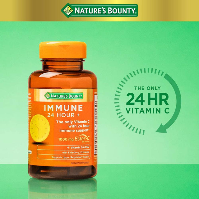 Nature'S Bounty Immune 24 Hour + Vitamin C Softgels 1000Mg, 50 Count - Pack of 4