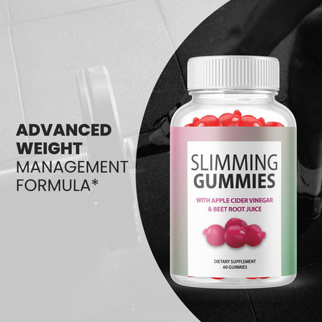 (2 Pack) Slimming Gummies with ACV - Supplement for Weight Loss - Energy & Focus Boosting Dietary Supplements for Weight Management & Metabolism - Fat Burn - 120 Gummies