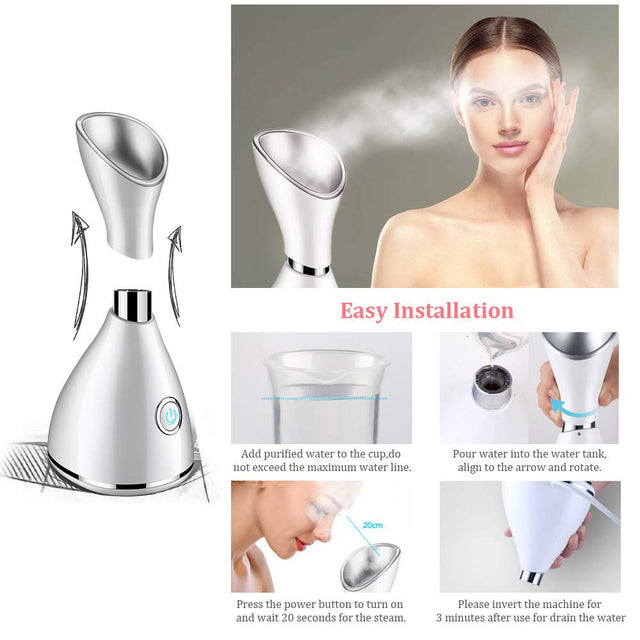 YEVIOR Facial Steamer,Nano Ionic Face Steamer,Facial Moisturizers Mist Sprayer