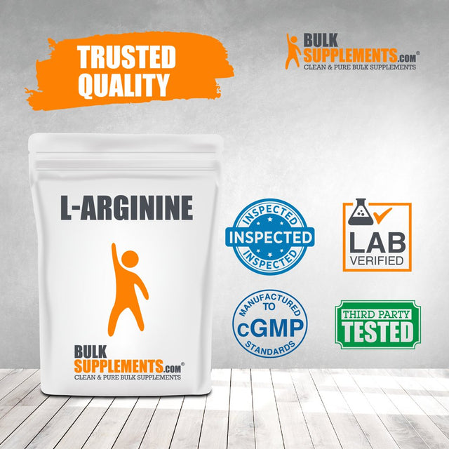 Bulksupplements.Com L-Arginine Base Powder - L-Arginine Powder - Amino Acid Pre-Workout (500 Grams)