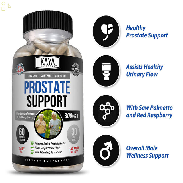 Prostate Supplement - Reduce Frequent Urges to Urinate 360Mg, 60 Ct | Compare to Super Beta Active Ingredients Prostate Health and Urine Flow Support | Pygeum Africanum, Plant Sterol Complex, Pygeum,