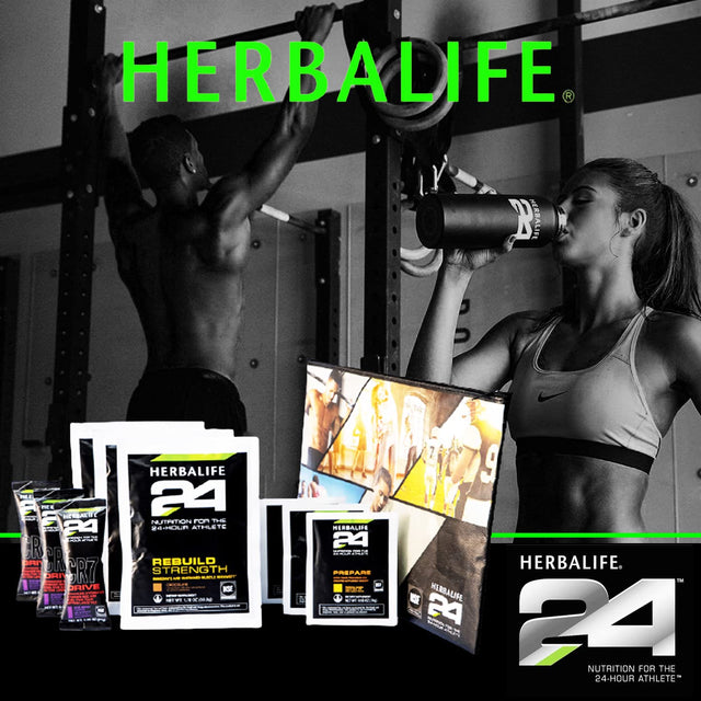 Herbalife24 Trial Pack: Cr7 Drive (3), Rebuild Strength Chocolate (3) and Prepare Tropical Mango for Advanced Hydration Powder Mix and Fuel for You Active Life (3)