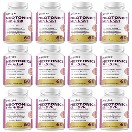 12 Pack Neotonics - Neotonics Skin & Gut Probiotics Supplement Pills