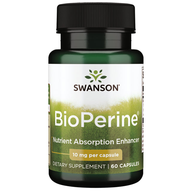 Swanson Bioperine Nutrient Absorption Enhancer 10 Mg 60 Capsules