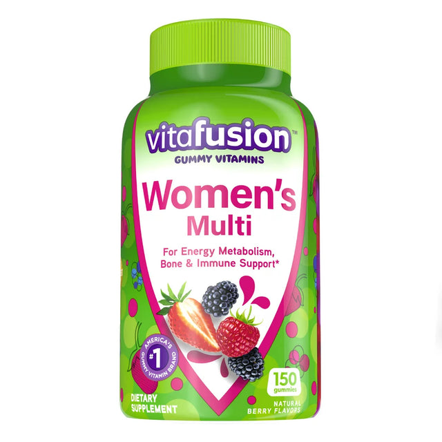 Vitafusion Womens Multivitamin Gummies, Daily Vitamins for Women, Berry Flavored, 150 Count