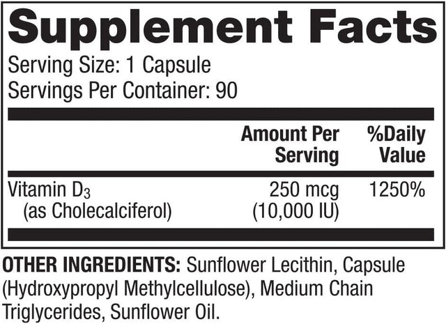 Dr. Mercola, Liposomal Vitamin D3 , 10,000 IU, 90 Capsules