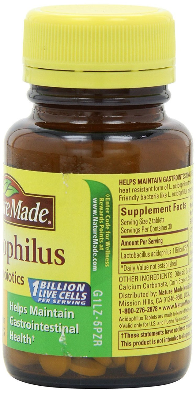 Nature Made Acidophilus Probiotics, 60 Count