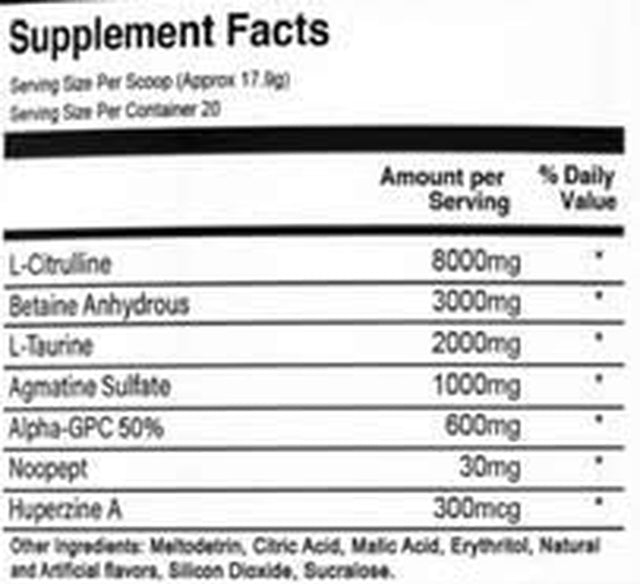 Stoopid Pump Non-Stimulant Pre-Workout and Nitric Oxide Booster (Red Jolly, 20 Servings)