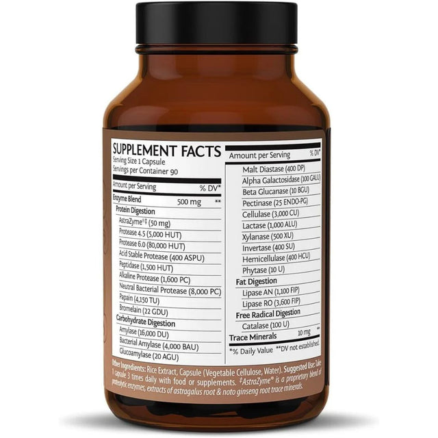 Sunwarrior Vegan Digestive Enzymes | Plant-Based Essential Probiotic Supplement, 90 Ct