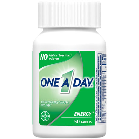 One a Day Energy Multivitamin Tablets, Multivitamins for Men & Women, 50 Ct