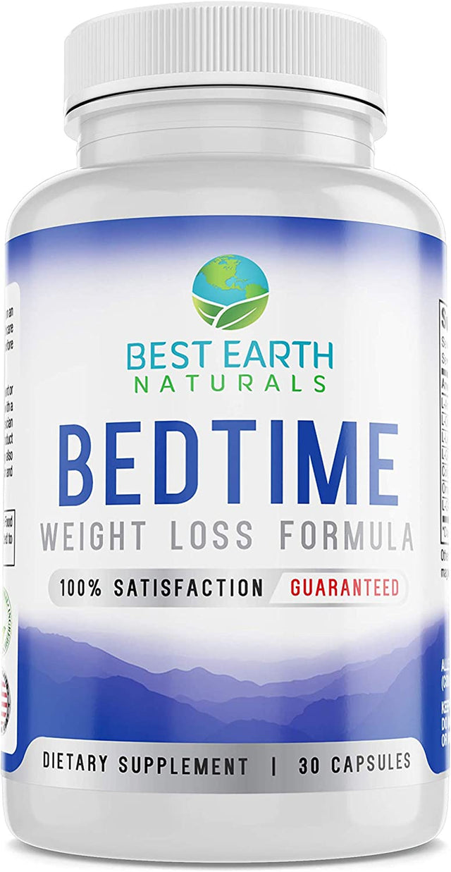 Bedtime Weight Loss Supplement - Helps Boost Metabolism, Suppress Appetite and Reduce Sugar Cravings While You Sleep 30 Day Supply