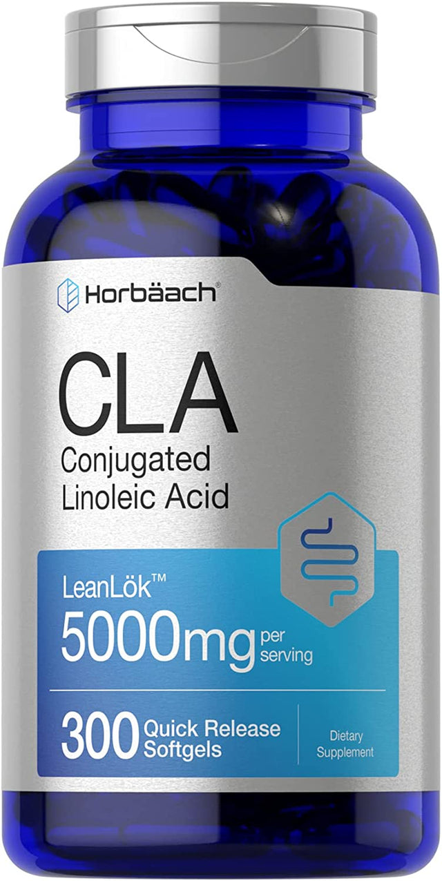 CLA Supplement | 300 Softgel Pills | Maximum Potency | Conjugated Lineolic Acid from Safflower Oil | Non-Gmo, Gluten Free | by Horbaach