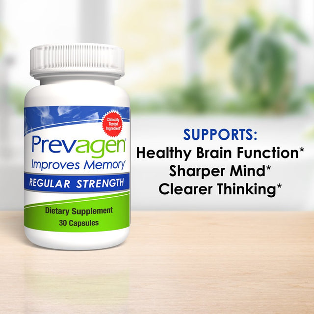 Prevagen Improves Memory - RS 10Mg, 30 Capsules with Apoaequorin & Vitamin D Brain Supplement for Better Brain Health, Supports Healthy Brain Function