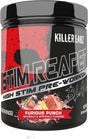 Stim Reaper Black High Stimulant Pre-Workout Powder by Killer Labz | Extreme Energy & Focus | Long Lasting Euphoria and Muscle Pumps | 30 Servings (Furious Punch)