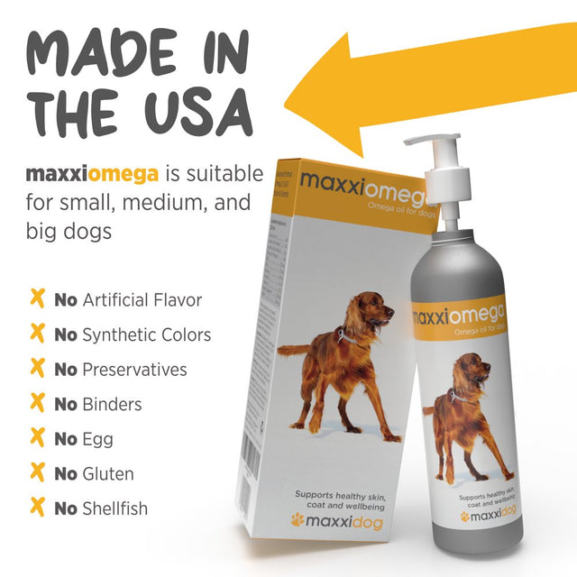 Maxxiomega Omega Oil Supplement for Dogs - 10 Oz