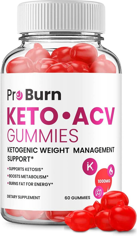 Pro Burn Keto plus ACV Gummies Pro Burn ACV Advanced Keto Formula plus Apple Cider Vinegar Keto Gummies Dietary Supplement B12 Beet Root Juice 60 Gummies