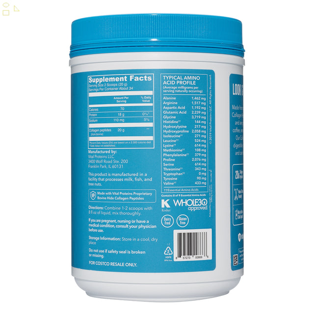 Vital Proteins Collagen Peptides Unflavored 1.5 Lbs