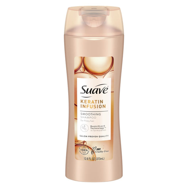 Suave Keratin Infusion Smoothing Shampoo for Frizzy Hair 12.6 Fl Oz