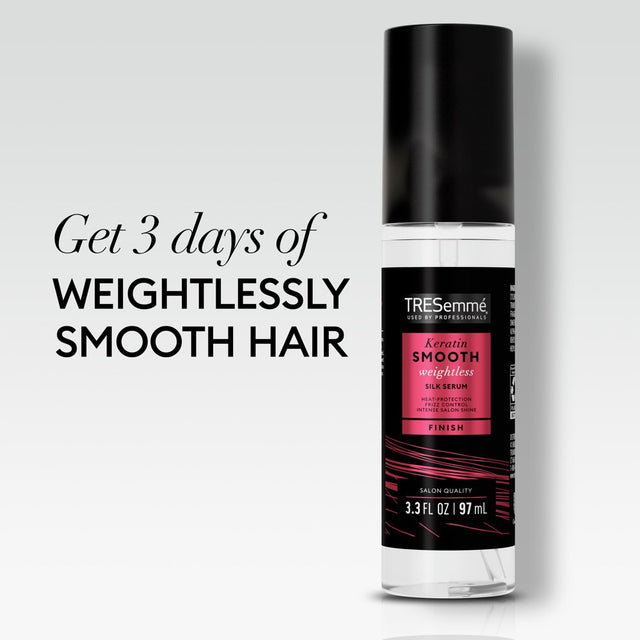 Tresemme Keratin Smooth Detangling Hair Serum for Shine Heat Protection & Frizz Control, 3.3 Fl Oz