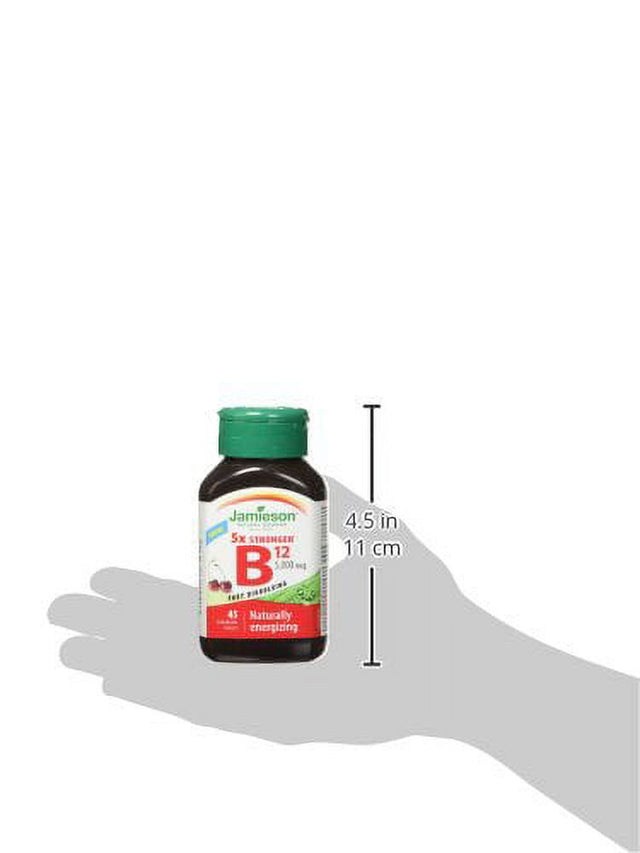 Jamieson Vitamin B12 5,000 Mcg, 45 Tabs