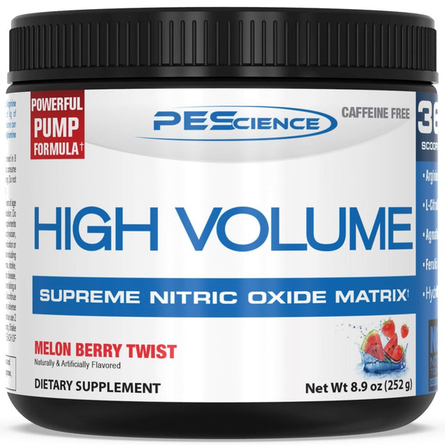 Pescience High Volume, Nitric Oxide Booster, Cotton Candy, 18 Servings