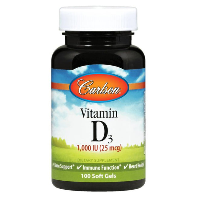 Carlson Vitamin D3 1000 IU, Softgels