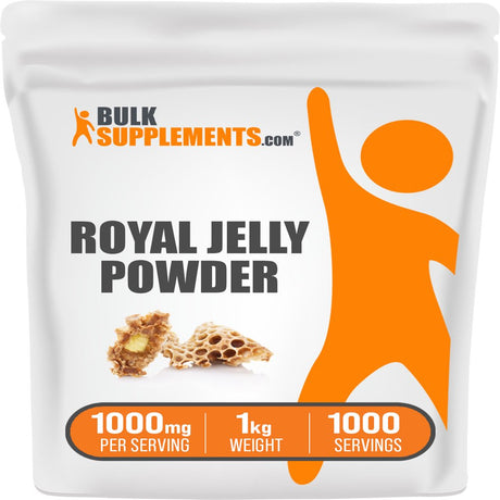 Bulksupplements.Com Royal Jelly Powder, 1000Mg - Brain & Immune Support Supplement (1Kg - 1000 Servings)