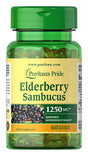 Elderberry Sambucus 1250Mg, Supports Antioxidant Health, 60Ct by Puritan'S Pride