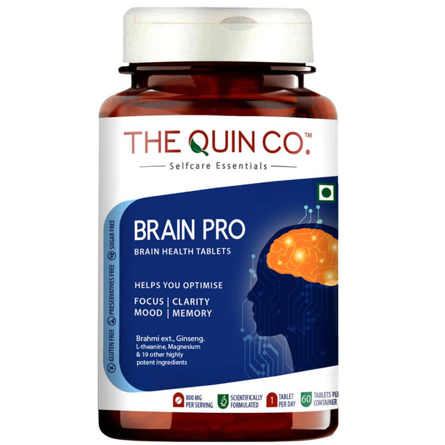 Brain Pro - Advanced Nootropics for Peak Memory, Focus & Clarity | Brain Boosters Supplement | 60 Veg Table