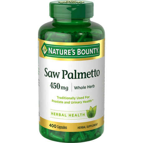 Natures Bounty Saw Palmetto, Herbal Supplement, 400 Ct