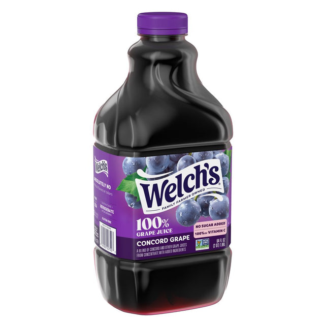 Welch'S 100% Grape Juice, Concord Grape, 64 Fl Oz Bottle