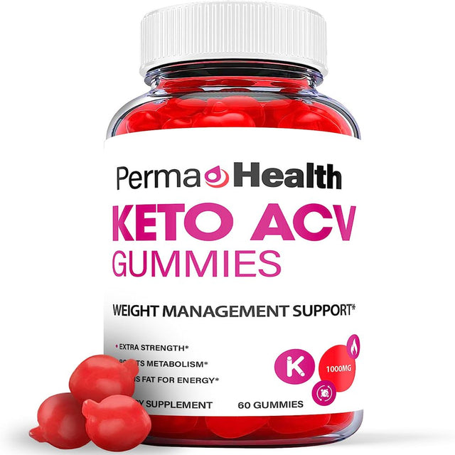 (1 Pack) Perma Health Keto ACV Gummies - Supplement for Weight Loss - Energy & Focus Boosting Dietary Supplements for Weight Management & Metabolism - Fat Burn - 60 Gummies