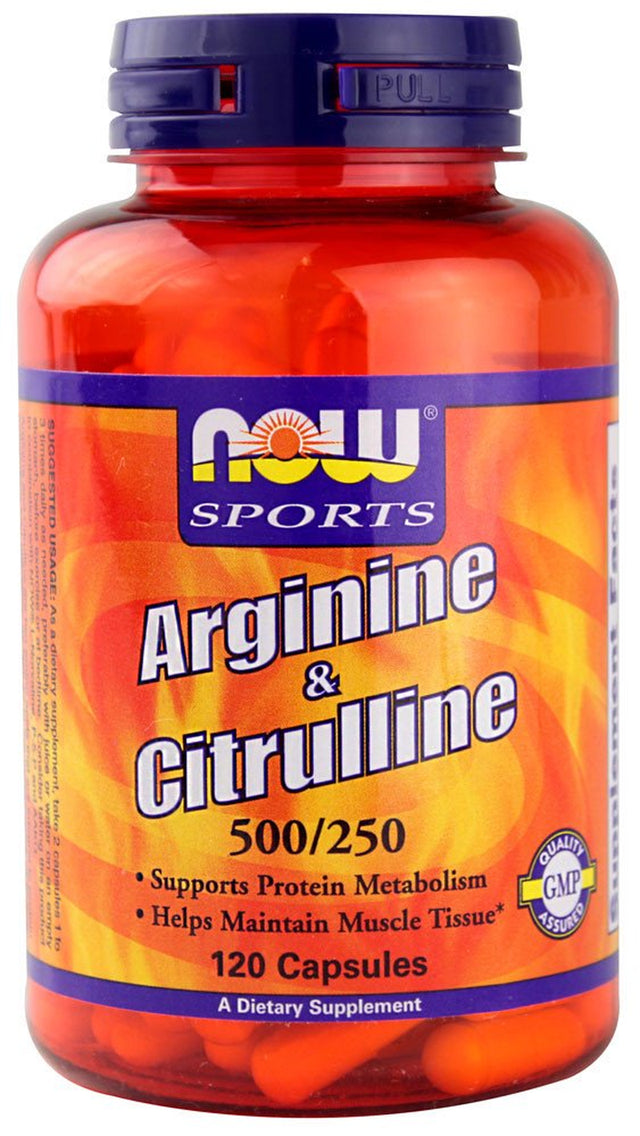 NOW Sports Arginine & Citrulline -- 120 Capsules