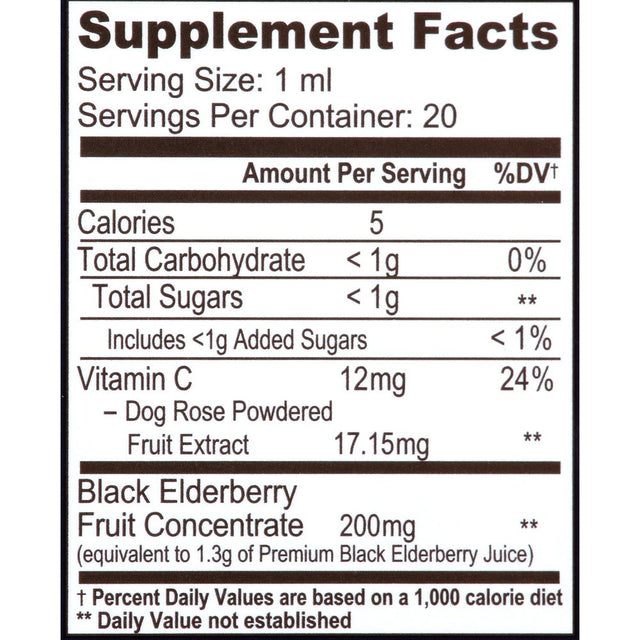 Sambucol Black Elderberry Immune Support Infant Drops with Vitamin C - .68 Oz