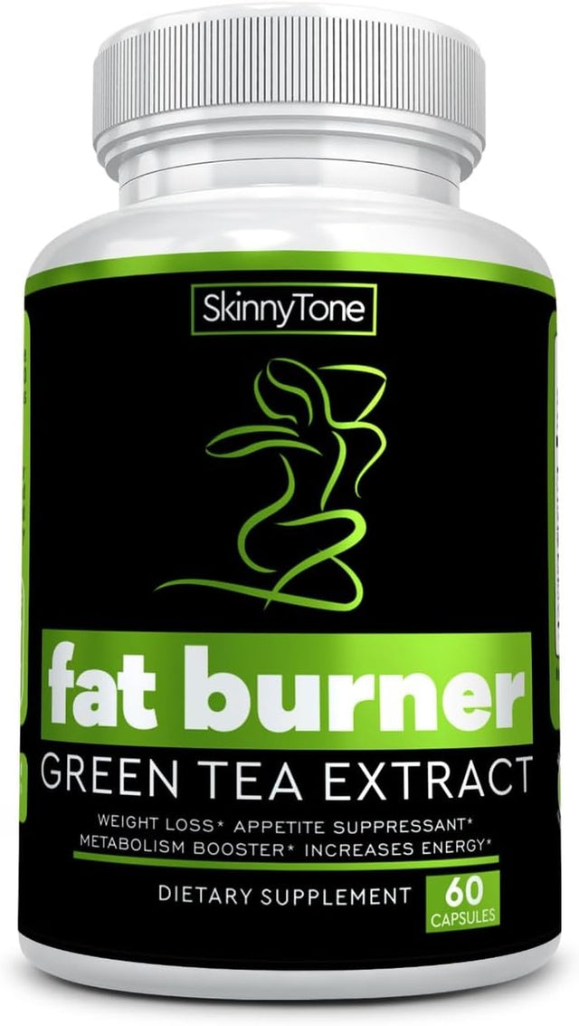 Weight Loss Green Tea Extract Fat Burner with EGCG- Natural Detox Diet Pills for Belly Fat That Work Fast for Women 6-Metabolism Booster-Thermogenic Supplements-Carb Blocker-Appetite Suppressant -60Ct