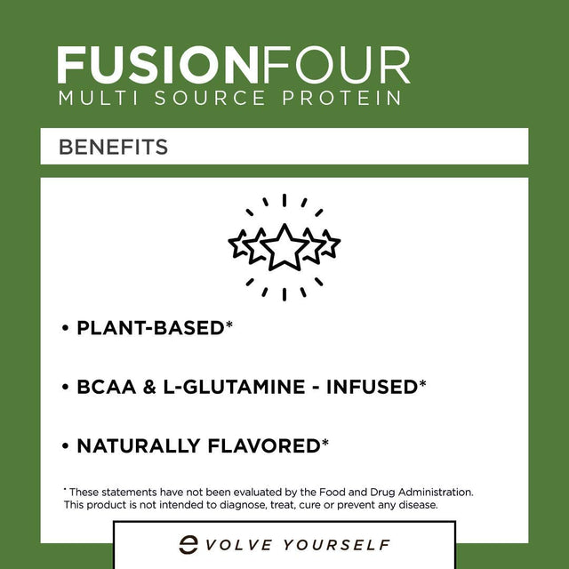 Fusionfour Vegan Protein Powder - 21G Plant-Based Protein Powder - Gluten Free, Dairy Free and Soy-Free, Perfect for Smoothies and Shakes - Chocolate Flavored - 5Lbs