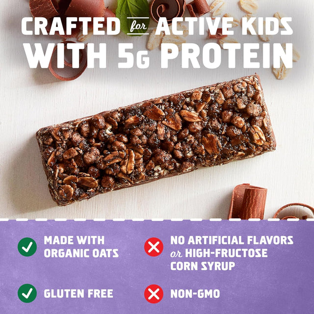 CLIF Kid Zbar Protein - Chocolate Mint - Crispy Whole Grain Snack Bars - Made with Organic Oats - Non-Gmo - 5G Protein - 1.27 Oz. (15 Pack)