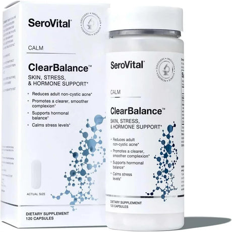 Serovital Clearbalance – Clearer Skin, Support Hormonal Balance, Reduce Feelings of Stress, Boost Mood, Clearer Complexion *, 30-Day Supply