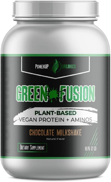 Green Fusion: Plant-Based Vegan Protein + Aminos (Chocolate) 2Lb