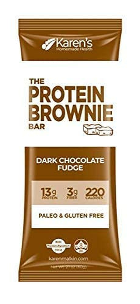 The Protein Brownie Bar 12 Bars per Box | Dark Chocolate Fudge | Gluten Free | NON-GMO | Paleo | 13G Protein | 2-Day Shipping.