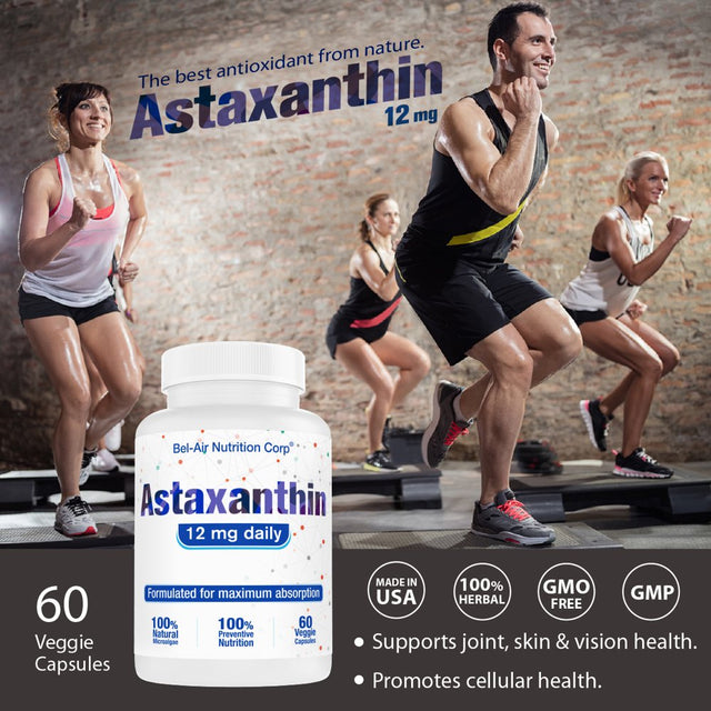 Bel-Air Astaxanthin (12Mg) with Herbal Catalysts