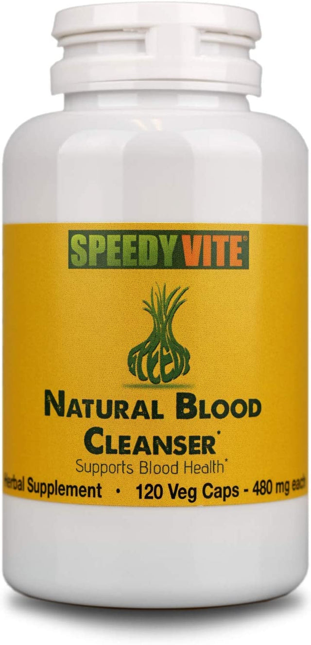 Natural Blood Cleanser Capsules Organic Supplement Speedyvite® (120 Vegetable Powder Capsules)