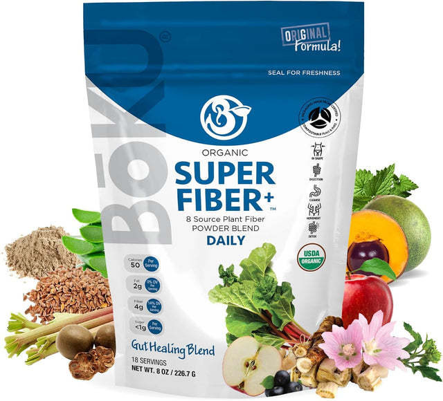 Superfood Fiber Powder - Nutrient-Rich Organic Plant-Based Superfood Fiber Blend 12.7Oz