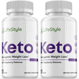 Lifestyle Keto - Ketogenic Weight Loss - Energy & Focus Boosting Dietary Supplements for Weight Management & Metabolism - Advanced Fat Burn Raspberry Ketones Pills - 120 Capsules (2 Pack)