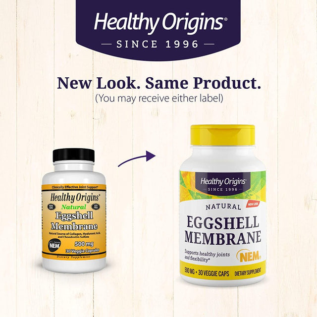 Healthy Origins Eggshell Membrane 500 Mg (NEM, Non-Gmo, Gluten Free, Joint Support), 30 Veggie Caps