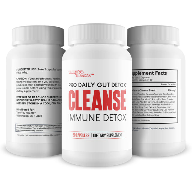 Pro Daily Gut Detox Cleanse Immune Detox - Detox Cleanse with Probiotics - Promote Reduced Bloating for Healthy Appearance - Naturally Aid Digestion & Gut Health - Acai Berry Cleanse Immune Support