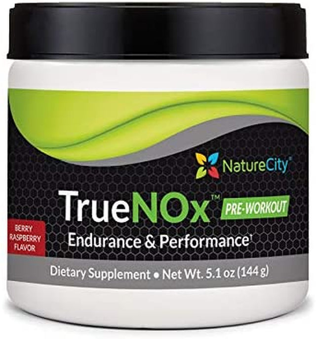 True-Nox Nitric Oxide Supplements for Men and Women - Pre-Workout Booster Powder Ft. Nitrosogine L-Arginine, Peak ATP, & Beetroot Juice Nitric Oxide Powder - Gluten Free, Keto, Non_Gmo