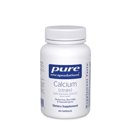 Pure Encapsulations Calcium (Citrate) | Supplement for Bones and Teeth, Colon Health, and Cardiovascular Support* | 60 Capsules