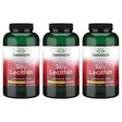 Swanson Soy Lecithin Non-Gmo 1.2 G 180 Sgels 3 Pack