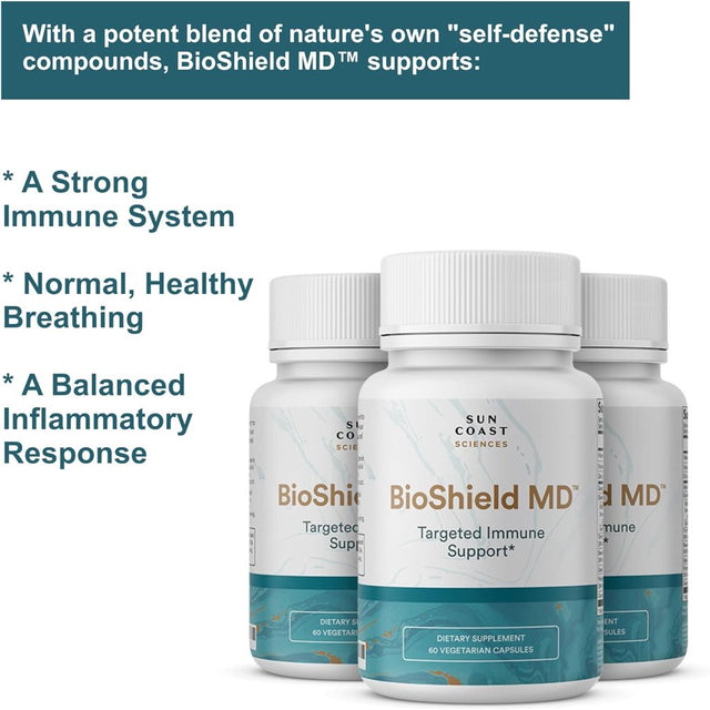 Sun Coast Sciences Bioshield Md Targeted Immune Support 60 Caps